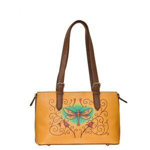 Printed Leather Large Shoulder Tote Bag for Women–Top Handle Bag, Ladies Handbag